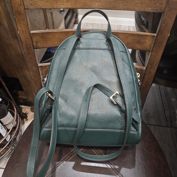 MICHAEL Michael Kors Forest Green Backpack with Gold Details - Picture 4 of 5